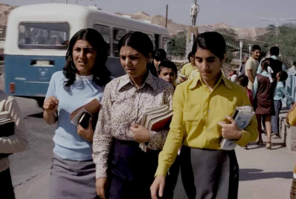 Estudiantes iraniés en la década de 1970. Fuente: BBC