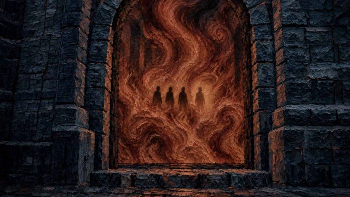 Sadrac, Mesac y Abed-nego en el horno de fuego